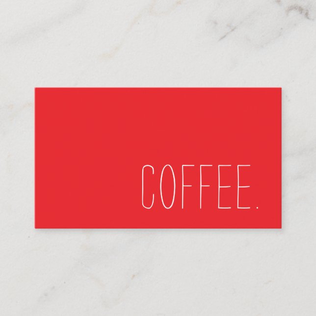 Kaffebar Lojalitet Enkel Stämpel (Framsida)