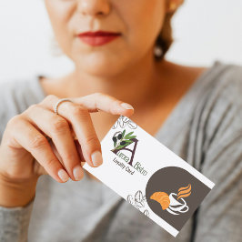 Kaffebar Medlemskort Professionell Modern Design Visitkort