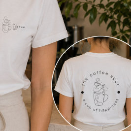 Kaffebar Personal Uniform Skjorta Anpassad Café Lo T Shirt