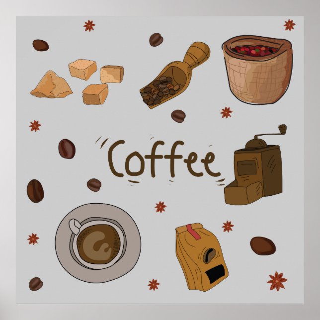 Kaffebar Poster (Framsidan)