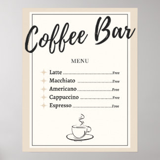 Kaffebar Poster/tryck (ej inramat) - 40x50 cm Poster