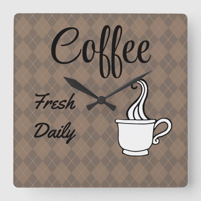 Kaffebar Skylt Väggur Kök Present (Framsida)