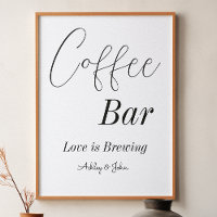 Kaffebar Svart Vitt Bröllop Duschar