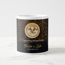 Kaffebar Tack Jätte Stor Kaffemugg | Kaffebutik Ap