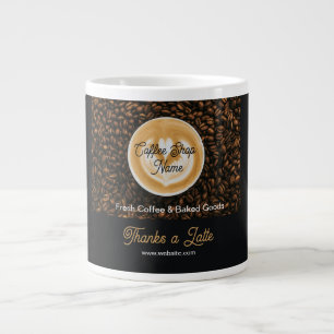 Kaffebar Tack Jätte Stor Kaffemugg Kaffebutik Ap Jumbo Mugg