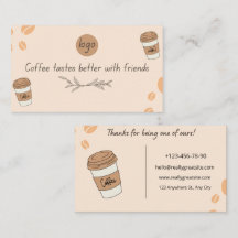 Kaffebar Tack Loyalitetskort Design