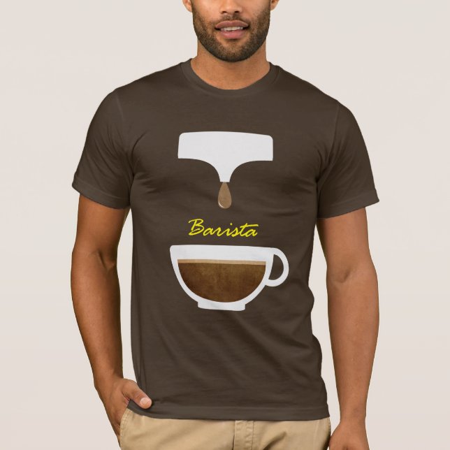 kaffebaristat-skjortor tröja (Framsida)