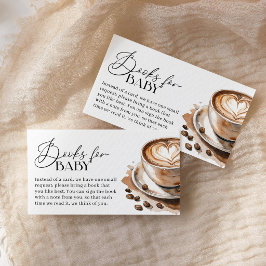 Kaffebarn Kaffebarn födsel Presentböcker för Bebis Tilläggskort