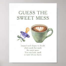 Kaffebarnskväll Gissa den söta röra Poster