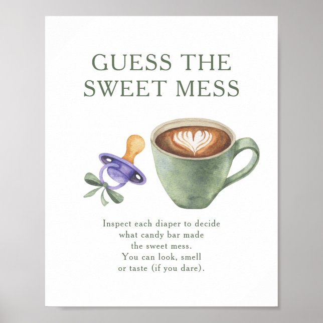 Kaffebarnskväll Gissa den söta röra Poster (Framsidan)