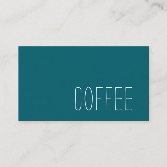 Kaffebarslojalitet Enkel stämpel Lojalitetskort (Framsida)