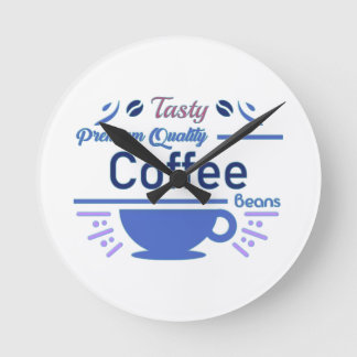 Kaffebarsskylt Rund Klocka