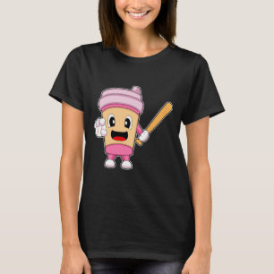 Kaffebaseboll basebollträ t shirt
