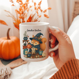 Kaffeberedning för ekorrar kaffemugg