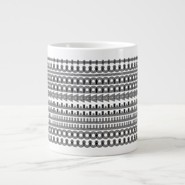 Kaffeberoende dold meddelande rolig nyhet 111B Jumbo Mugg (Framsidan)