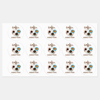 kaffeberoende klistermärke