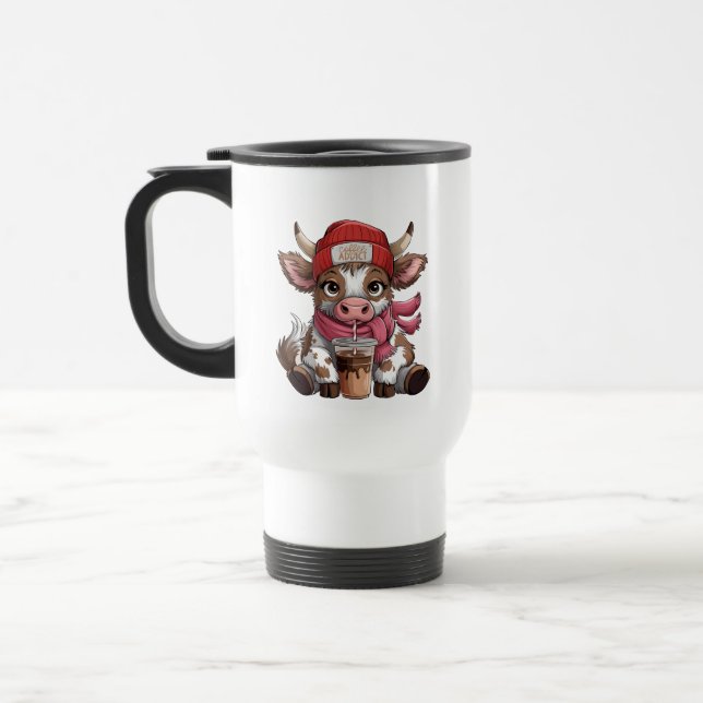 Kaffeberoende Ko Resemugg (Vänster)