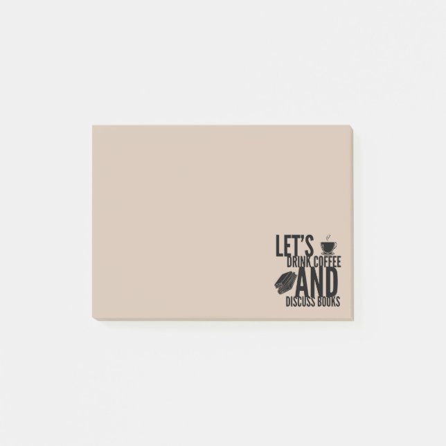 Kaffeböcker Läsanteckningar Post-it Block (Framsida)