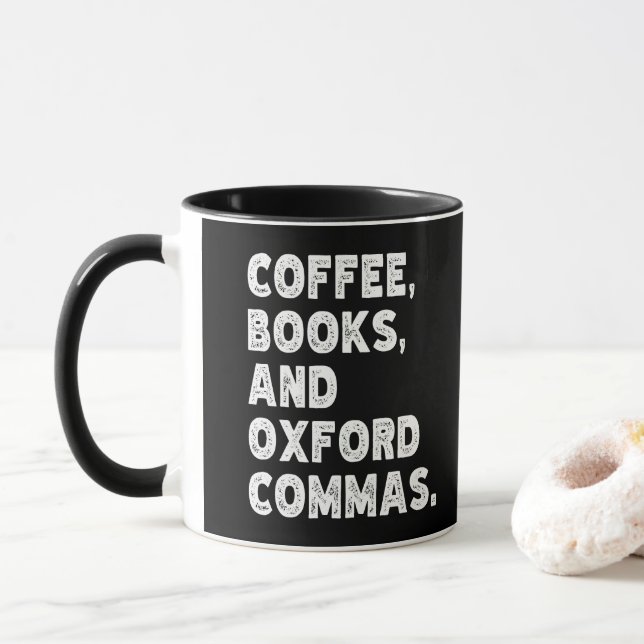 Kaffeböcker Och Oxfordkommatecken Coola Lärare Rol Mugg (Med munk)