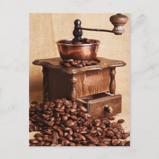 Kaffebohnen Kaffeemühle Vykort