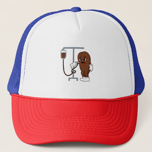 Kaffeböna med kaffekanna keps (Framsida)