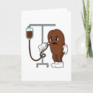 Kaffeböna med kaffekanna kort