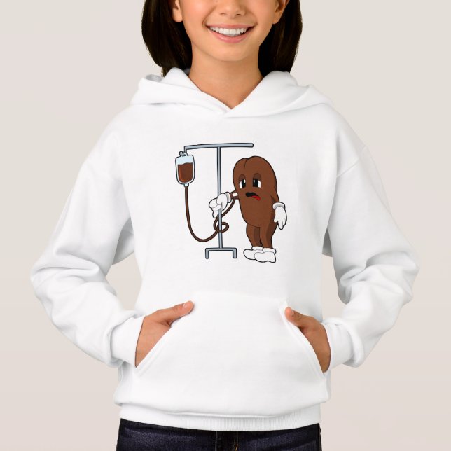 Kaffeböna med kaffekanna t shirt (Framsida)