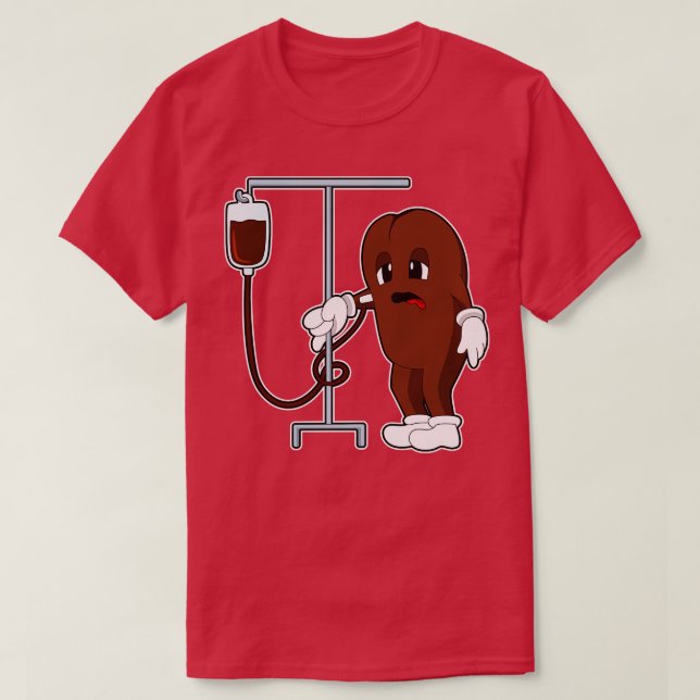 Kaffeböna med kaffekanna t shirt (Design framsida)
