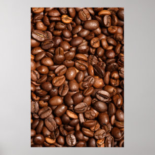 kaffebönabakgrund poster