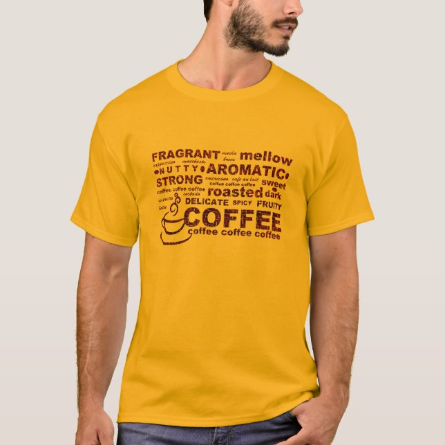 Kaffebönatext Tee (Framsida)