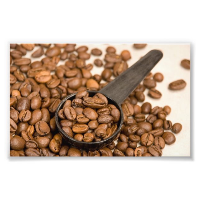 Kaffebönor Bakgrund Fototryck (Framsidan)
