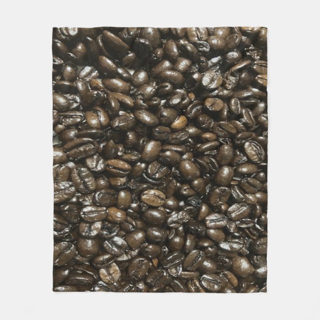 Kaffebönor Fleecefilt (Framsidan)