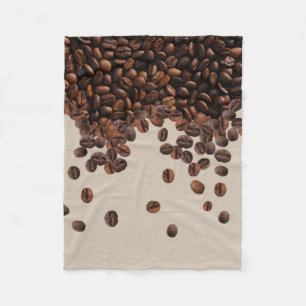 Kaffebönor Fleecefilt