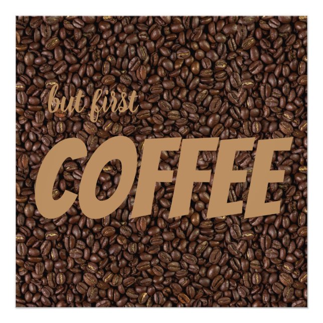 Kaffebönor Fototryck (Framsidan)