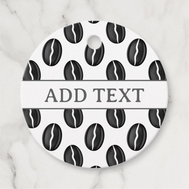 Kaffebönor Gåvor Etiketter (Framsida)