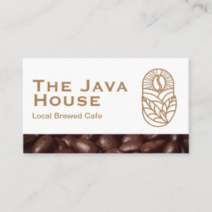 Kaffebönor Graphics för jordbruk i jordbruket Visitkort