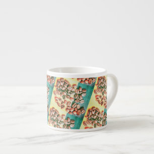 Kaffebönor Gult Grönt Struktur Espresso Kopp Espressomugg