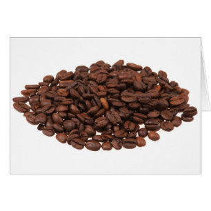 Kaffebönor Hälsningskort