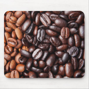 Kaffebönor - hel grillade ljust och mörk musmatta