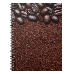 Kaffebönor - Java böna skräddarsy mallar Anteckningsbok Med Spiral