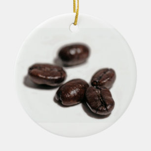 Kaffebönor Julgransprydnad Keramik