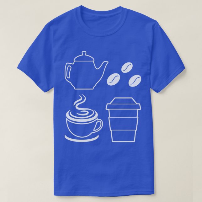 Kaffebönor, kaffe, Inslag, kaffe, Älskare T Shirt (Design framsida)