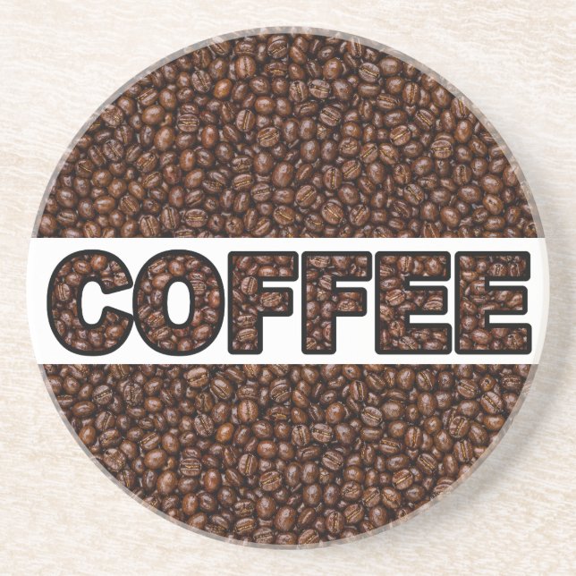 Kaffebönor kaffe underlägg (Framsidan)