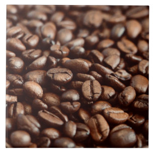 Kaffebönor Kakelplatta
