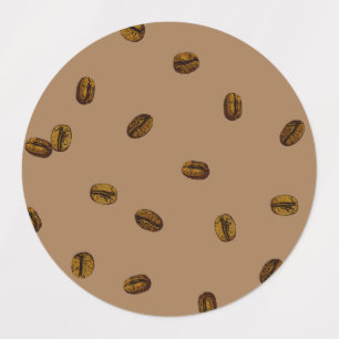 Kaffebönor Klistermärke