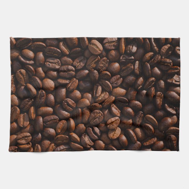 kaffebönor kökshandduk (Horisontell)