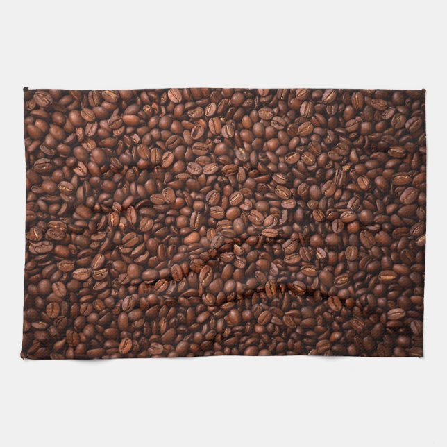 Kaffebönor Kökshandduk (Horisontell)