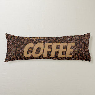 Kaffebönor Kroppskudde