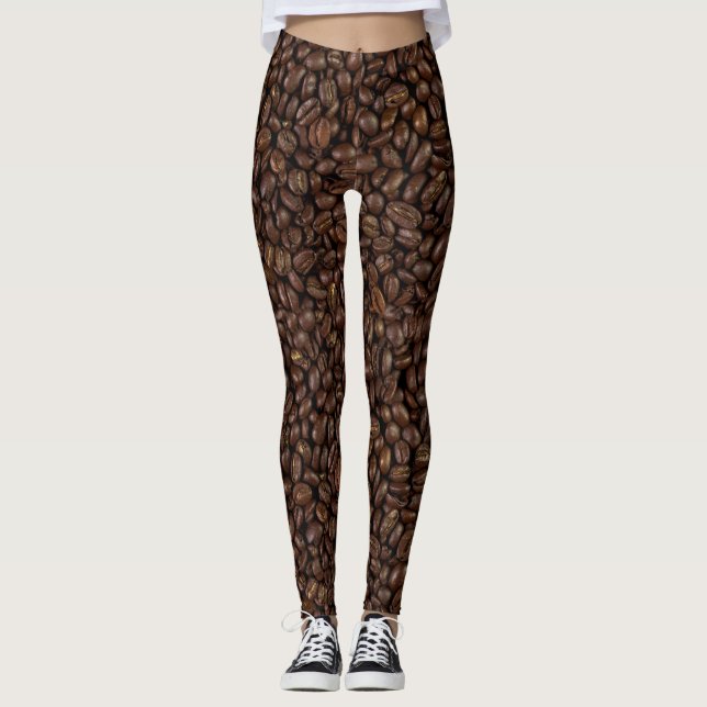 Kaffebönor Leggings (Framsida)