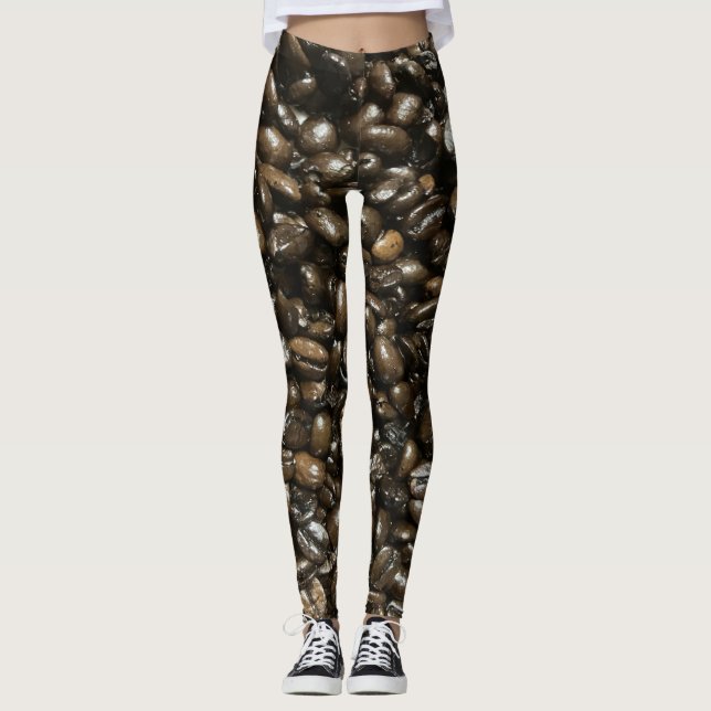 Kaffebönor Leggings (Framsida)